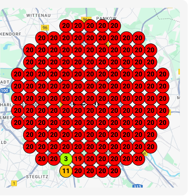 Before SEO local map ranking